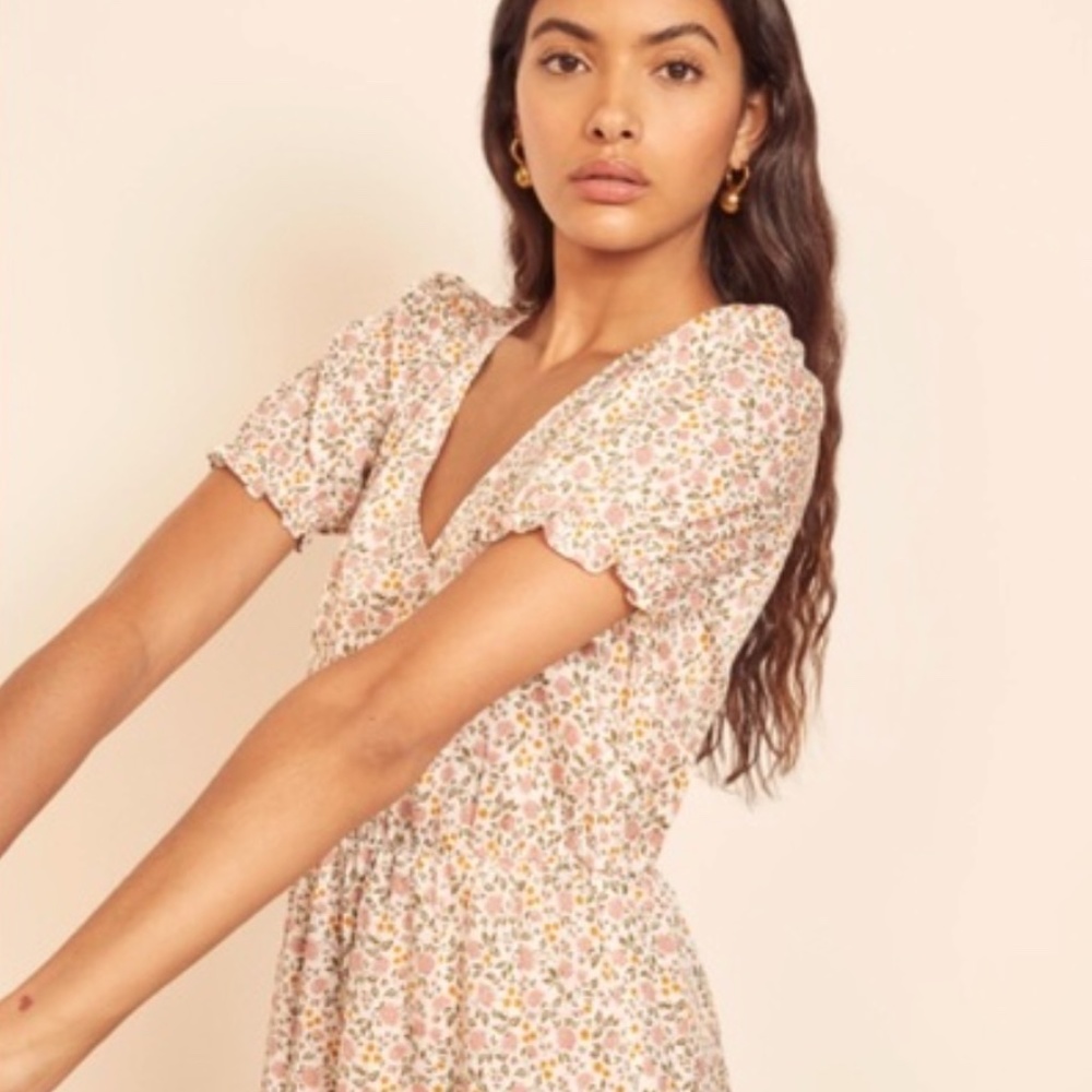 Reformation Lou Lou Midi Dress, Sm